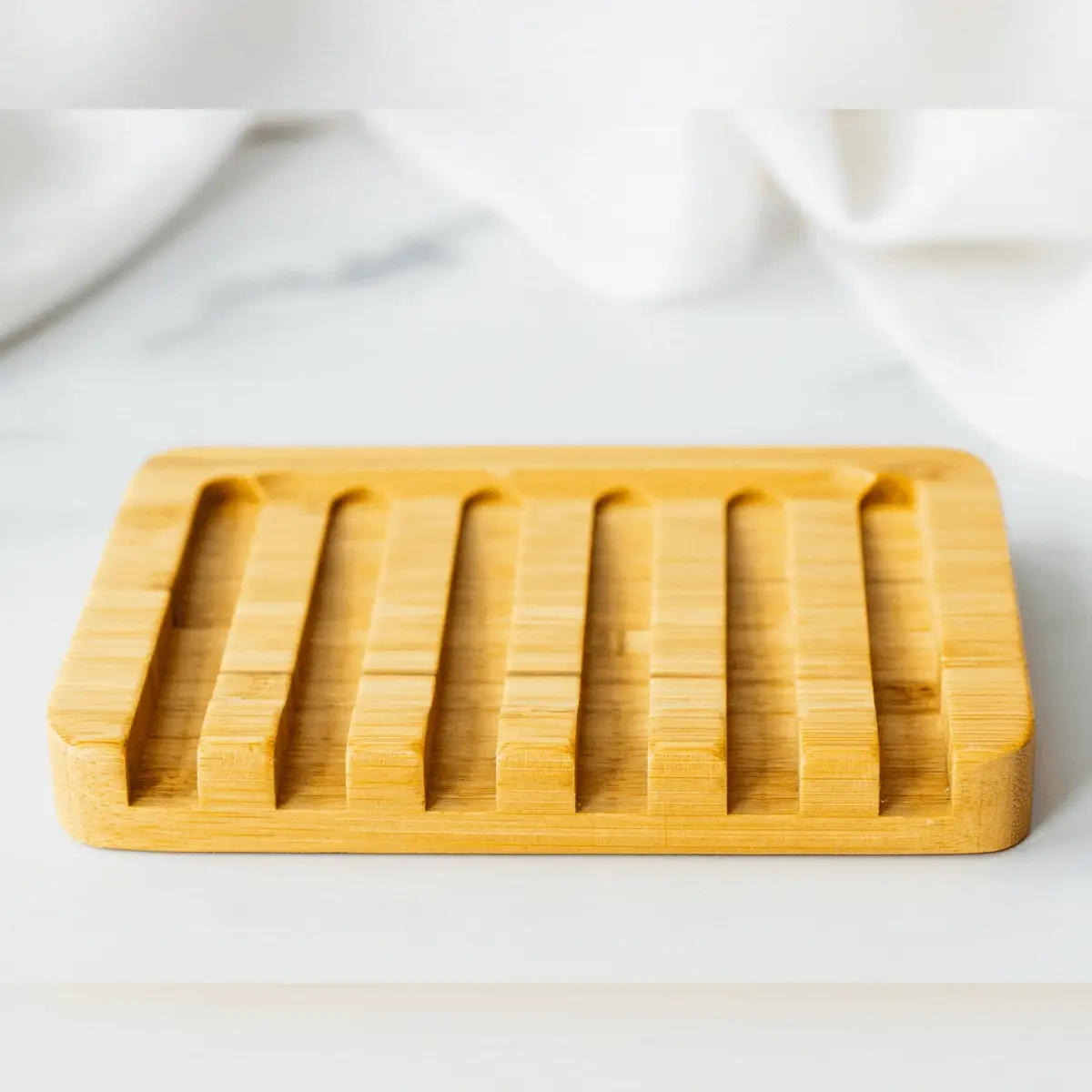 Bamboo Self-Draining Soap Dish - Image 3